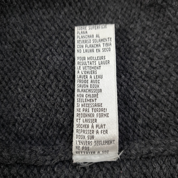 Nine West Women's Faux Pearls Embossed Charcoal Sweater/Cardigan Size 3X - Picture 15 of 15